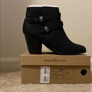 Charlotte Russe size 9 black booties